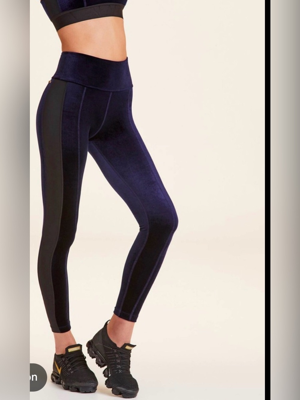 Alala Midnight Blue Velour Leggings